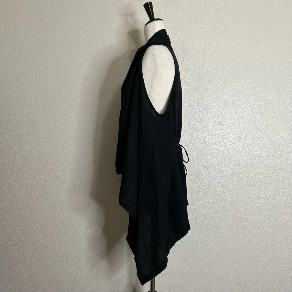 Bryn Walker 100% Linen Open Front Drape Cardigan, Sz Small - Picture 4 of 12